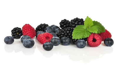 fresh berries isolated