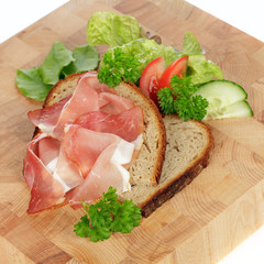 Schwarzwälder Schinken auf Graubrot