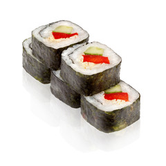 Japanese cuisine. Maki sushi.