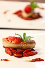 foie gras with strawberry