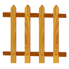 wooden fence vector illustration