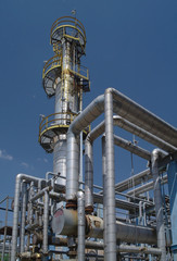 Chemical manufacturing plant construction
