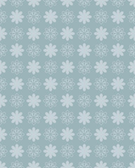 Pastel blue seamless floral background