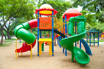 children playground in park