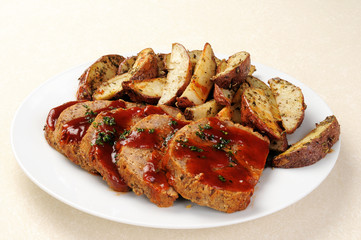 Meatloaf with sauce