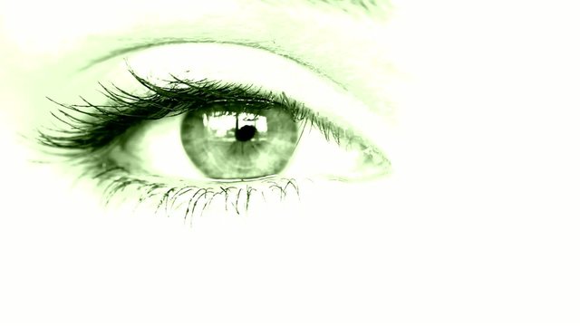 Women's eye green tinted