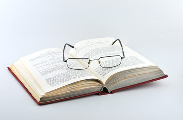 Book and Glasses