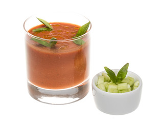 Gaspacho - Ice-cold and spicy vegetable soup of Andalusia, Spain
