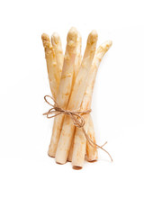 Fresh cut white asparagus