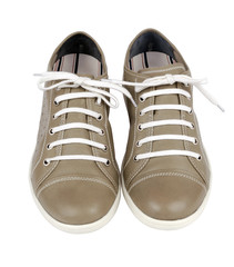 Pair of  shoes on a white background