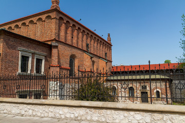 Fototapeta na wymiar Old Synagogue in historic Jewish Kazimierz district of Cracow, P