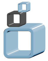 Cube icon art