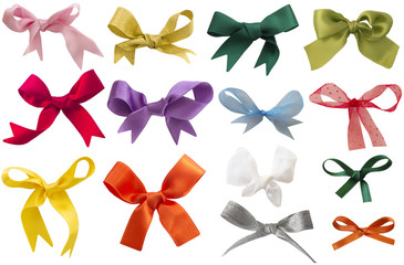 collection of colorful bows