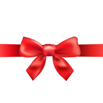 Red Ribbon With Bow