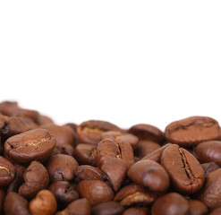 Kaffeebohnen Makro Hintergrund