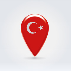 Obraz premium Geo location national point label