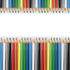 Colorful pencils background