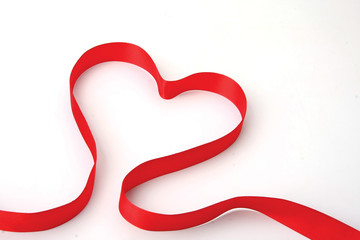 Heart from ribbon