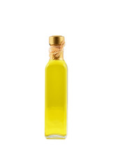 Bottle of olive oil, isolated on white background