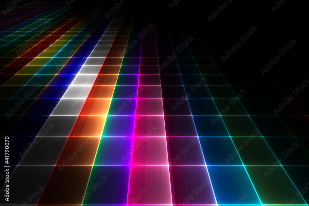 Wall mural Abstract disco floor background