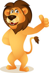 Obraz premium Funny Lion Cartoon