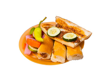 Egypt Sogo Street Food Sandwich Isolated