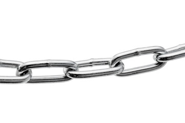 白背景に金属の鎖