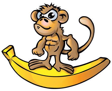 monkey Muscle cartoon