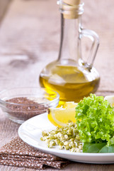 germinating seed mung