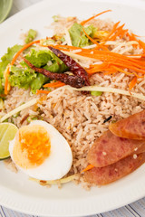 Rice mixed with shrimp paste