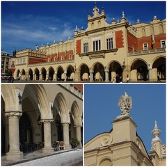 Cloth Hall in Cracow, collage