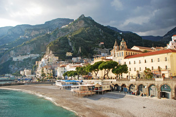 the golden beach of Amalfi