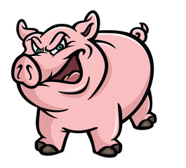 pig pink sneer
