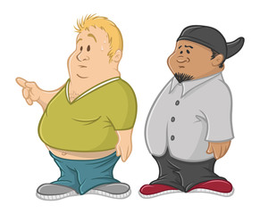 Fototapeta premium fat guys
