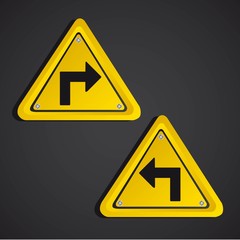 triangle yellow sign