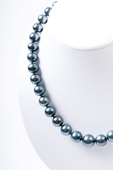 closeup of the Pearl necklace