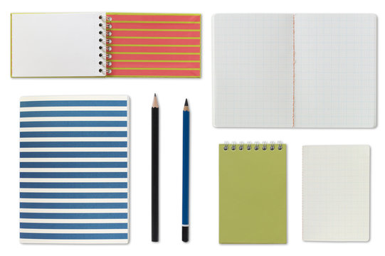 notebook notepad and blank paper