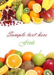 Fruit background text