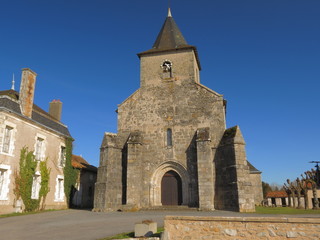 Fototapeta na wymiar Wieś Bourg-Archambault; Wiedeń; Poitou-Charente