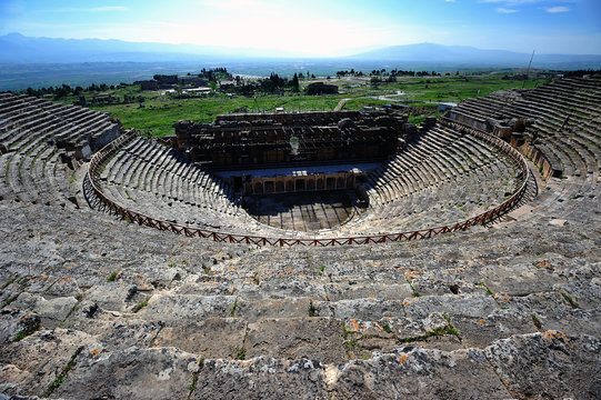 Antic theater at Hierapolis , Turkey