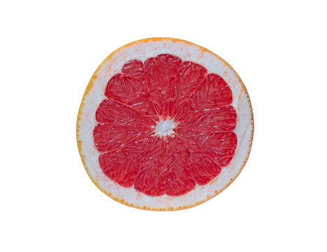 Scheibe einer Grapefruit