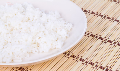 White steamed rice