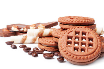 Cookies, chocolate and coffee