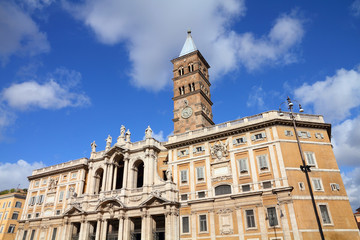 Fototapeta na wymiar Bazylika Rzym - Santa Maria Maggiore