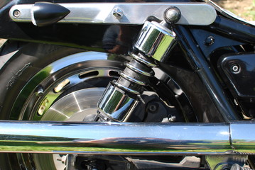 Fototapeta premium Amortyzator motocykla