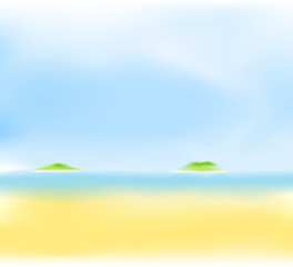 Fototapeta na wymiar summer beach blur background