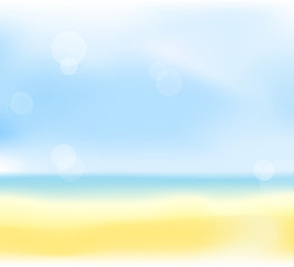 summer beach blur background