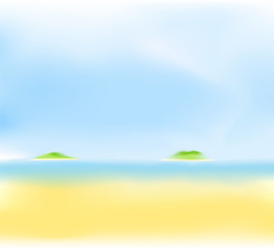 summer beach blur background