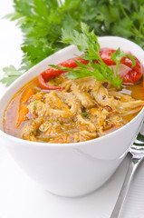 Traditional  tripe soup
