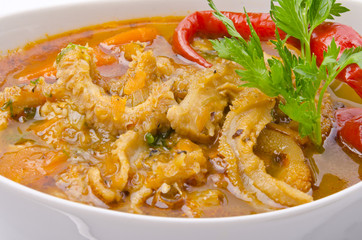 Traditional  tripe soup